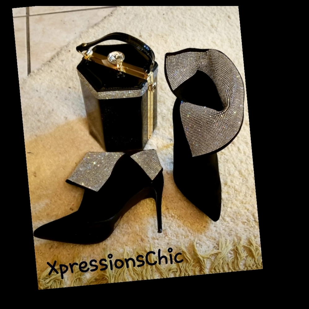 Black Rhinestone Shubootie